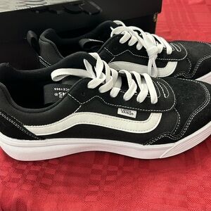 Vans Black and White Athletic Shoes